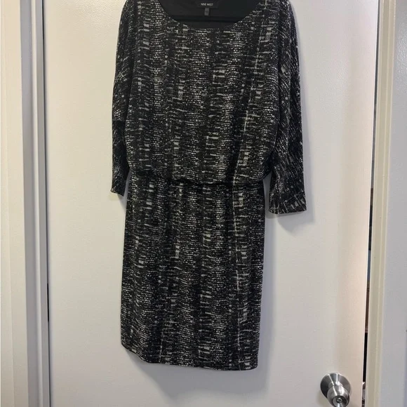 nine west dress black and white Pants Dress By Nine West In Black, Size: 16